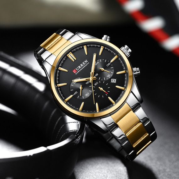 Curren 8446 Silver-Gold-Black | Зображення 2