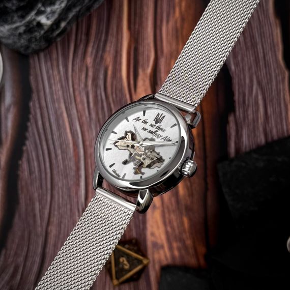 Класичний жіночий годинник Awarder 028L Silver-White Де би не була | Зображення 2