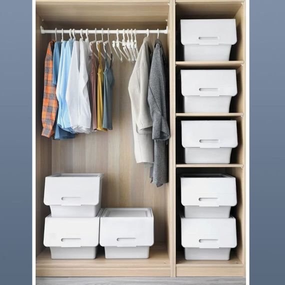 Контейнер для зберігання 45.5х38х31см Білий SW-00002420 | Зображення 9