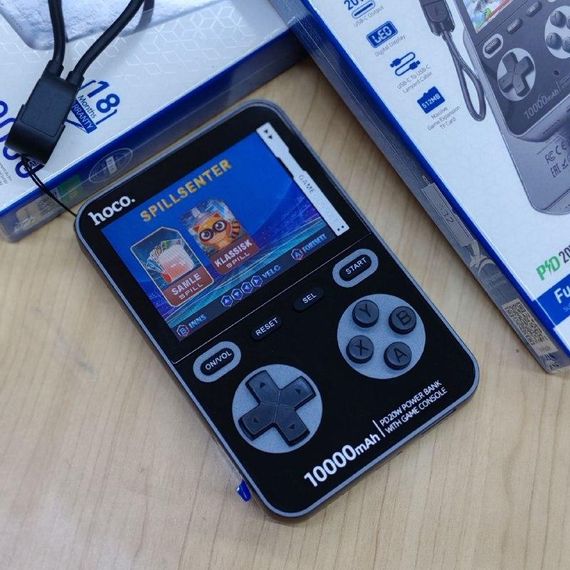 Павербанк Hoco Q47 Shine 10000 mAh, зовнішній акумулятор з LED‑дисплеєм, MagSafe‑сумісний, Type‑C, чорний | Зображення 8