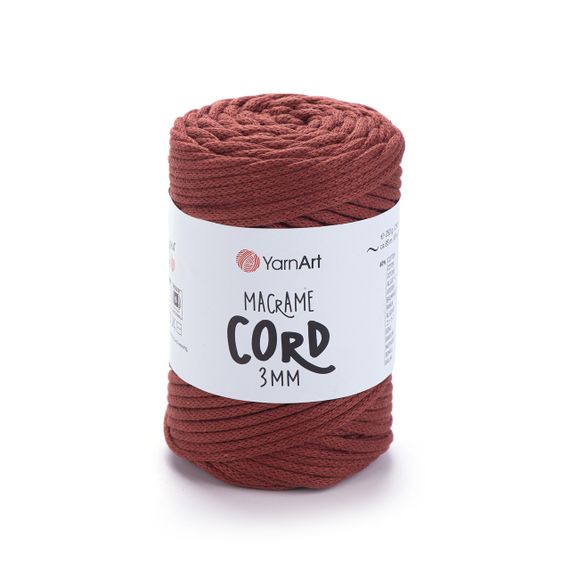 Пряжа Macrame Cord 3 mm № 750 (Макраме Корд), 250 г, 85 м — Бавовняний шнур для в’язання та макраме 785