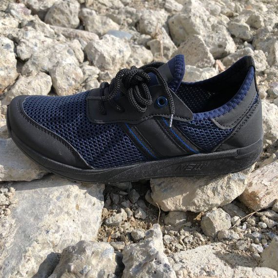 Кросівки чоловічі сітка 41 розмір. Літні кросівки, модні універсальні кросівки. Модель 46913. Колір: синій | Зображення 5