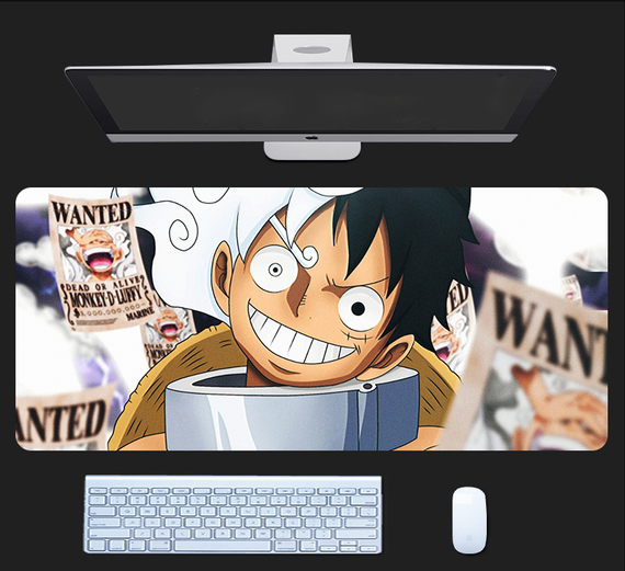 Игровая поверхность для мышки с Аниме принтом "Ван Пис / One piece" Монки Д. Луффи 800*300*3 мм 0100