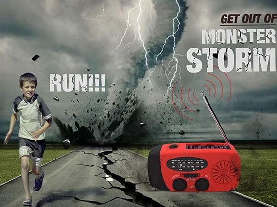 SurvivalWave Pro NOAA 5000 — Багатофункціональне Аварійне Радіо AM/FM/NOAA з Power Bank, Ліхтарем і Ручною Динамо-Зарядкою | Зображення 7