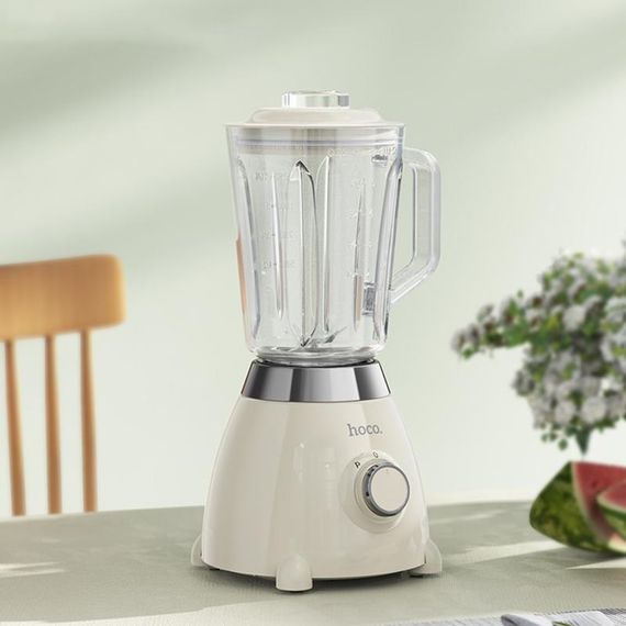 Блендер Hoco HE33 Electric Retro Juicer 500W (1.5L) Milky White | Зображення 2