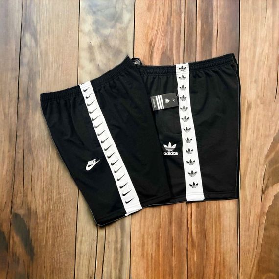 Чоловічі шорти Adidas чорні (лампас) | Зображення 3