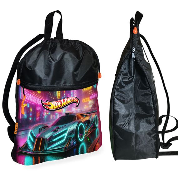 Рюкзак-мешок для школы Хот Вилс "Hot Wheels" детская сумка для обуви и спортивной одежды (01495)