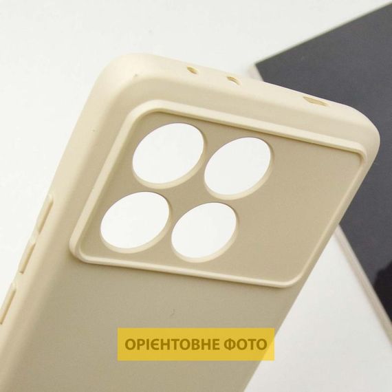 Чехол TPU GETMAN Liquid Silk Full Camera для Xiaomi Poco X6 / Note 13 Pro 5G Песочный / Sand | Зображення 5