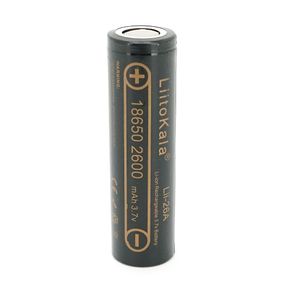 Акумулятор 18650 Li-Ion LiitoKala Lii-26A, 2600mah (2450-2650mah), 3.7V (2.75-4.2V), Black, PVC BOX Q2,  цiна за 1 шт