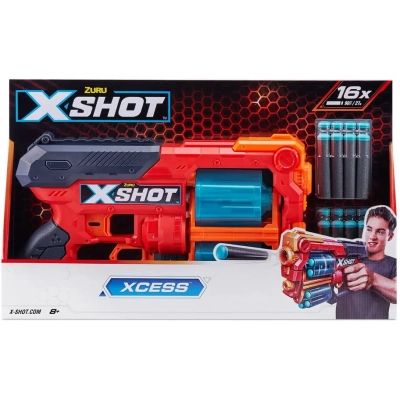 Игрушечное оружие Zuru X-Shot Red Быстрострельный бластер EXCEL Xcess TK-12 (16 патронов) (36436R) | Зображення 2