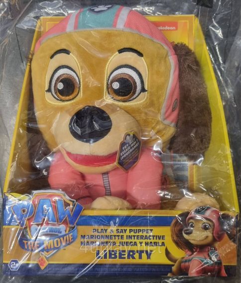 Щенячий Патруль в кино Интерактивная мягкая ручная игрушка Либерти со звуками Paw Patrol The Movie Liberty | Зображення 4