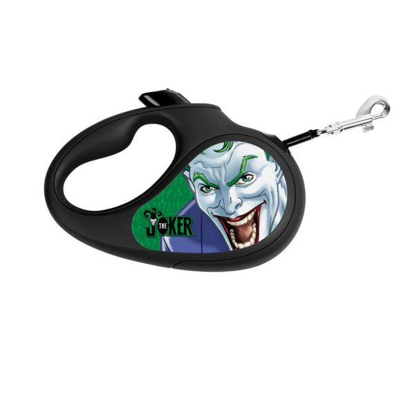 Рулетка для собак Waudog R-Leash L с рисунком "Джокер Зеленый", лента, 5 м