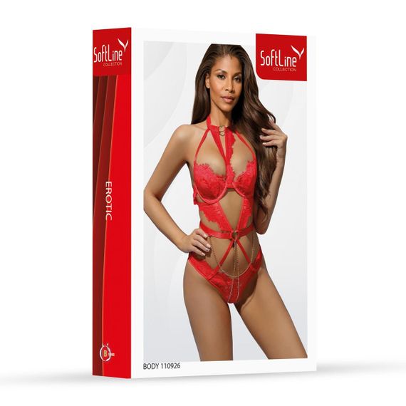 Боди - Body 110926 Red - 2XL Sex Aura | Зображення 3