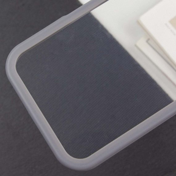 TPU чехол Transparent + Colour 1,5mm для Apple iPhone 14 (6.1") Grey | Зображення 2
