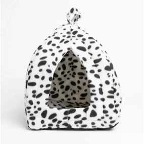 Мягкий домик Pet Hut для собак и кошек Черно-белый