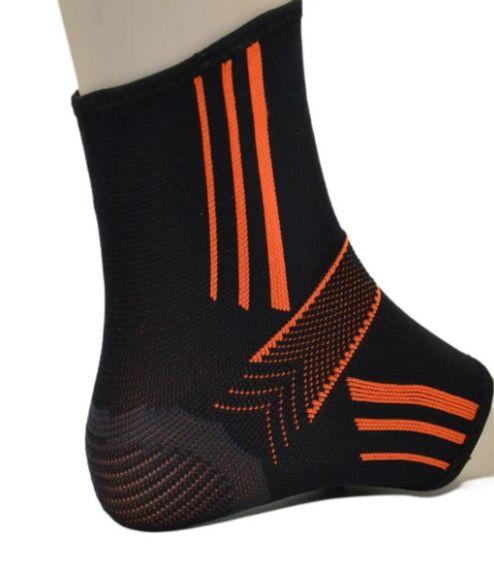 Бандажі на гомілкостоп Power System PS-6022 Ankle Support Evo Black/Orange L (пара) (PS_6022_L_Black/Orange) | Зображення 1