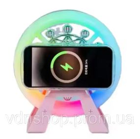 Многофункциональный аккумуляторный ночник-колонка "Карусель" с RGB-подсветкой L-38В