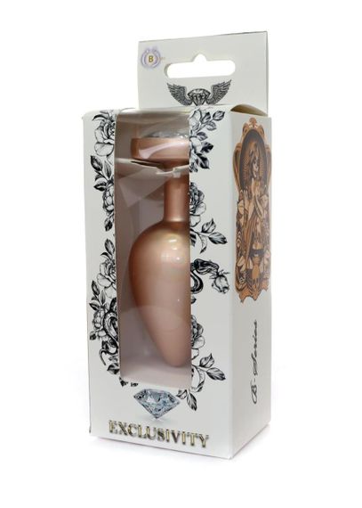 Анальная пробка - Jewellery Pearl Gold Heart Plug Clear L sexstyle | Зображення 6