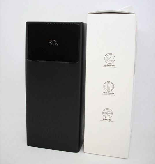 Power Bank 30000 mAh 22,5 W BASEUS реальна ємність швидке заряджання зовнішній акумулятор павербанк сертифікований