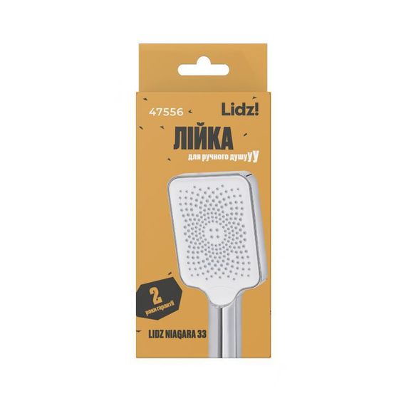 Лейка для ручного душа Lidz Niagara 33 145x95 мм прямоугольная LDNIA33CRM47556 Chrome | Зображення 4