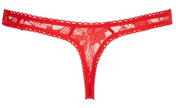 Риостринги с разрезом ИЛЛЮЗИЯ красные sexstyle | Зображення 3