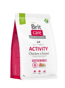 Корм Brit Care Dog Sustainable Activity Chicken and Insect сухий з куркою та білком комах для дорослих активних собак 3 кг