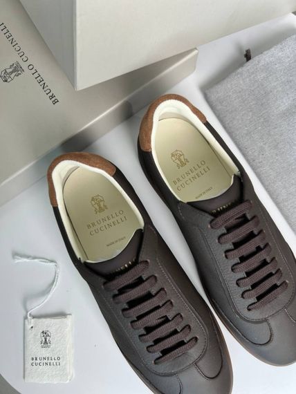 Кросівки Brunello Cucinelli Classic Coffe коричневі ob430 | Зображення 8