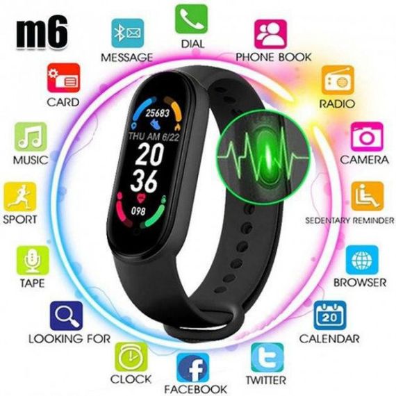 Фітнес-трекер Smart Band M6 Смарт-годинник Розумний браслет М 6 BR-00001 | Зображення 2