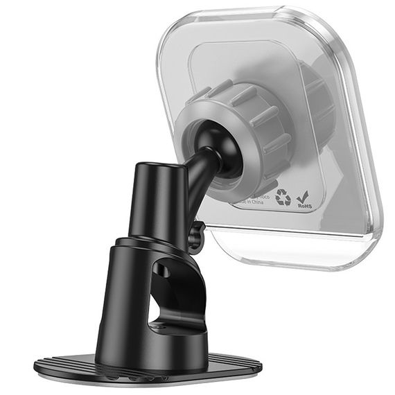 Автодержатель Hoco H43 Crystal ring magnetic (center console) Gray | Зображення 2