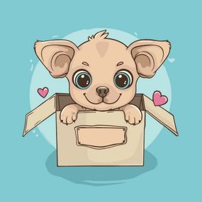 Картина за номерами "Пухнаста посилочка" ©arttem_illustration 15655-AC 30х30 см