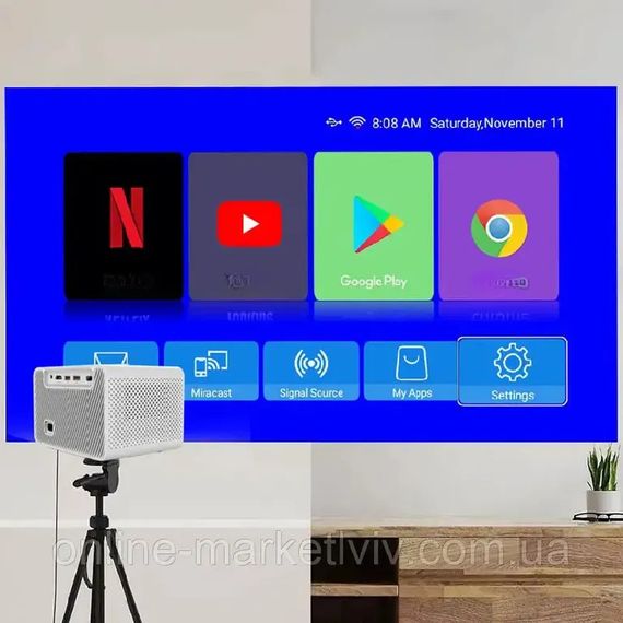Портативний проектор 4K, WIFI Android 12, XPRO M10 (234575756_3528) | Зображення 5