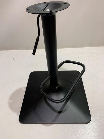Барный стул Fox Bar 4-BK-Base на черной квадратной ножке-опоре, мягкая обивка велюр черный UC-904 | Зображення 3