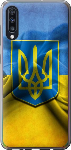 Чехол на Samsung Galaxy A70 2019 A705F Флаг и герб Украины 1 "375u-1675-17620"