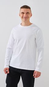 Лонгслів однотонний чоловічий GENUA G01211-0002 L Білий shop (2000999393464)