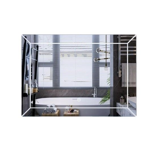 Дзеркало Mixxus Premium CUBIC MR14-70x50-REVERSE (LED Touch, Anti-fog) (MP6647)