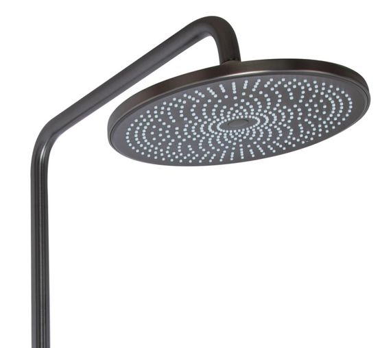 Душова система універсальна Qtap Slavonice Gunmetal Black PVD з виливом QTSLA111GMB45910 | Зображення 7