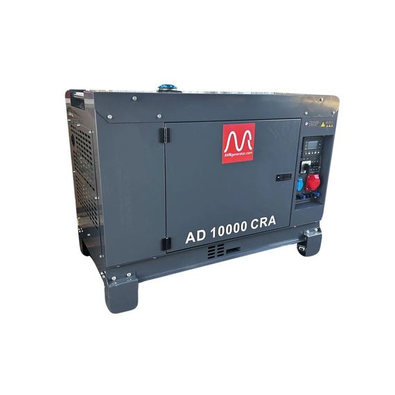 Генератор электроэнергии дизельный Metier AD10000CRA (7.2/8.0 кВт, 230 В, AVR, 2.5 л/ч, 249 кг) | Зображення 2