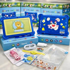 Планшет Smart Cool Kids C12 для детей, 8 ГБ ОЗУ, 256 ГБ ПЗУ, Android, 7 дюймов синий