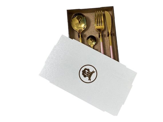 Набір столового приладдя Kitchen рожевий | Зображення 8