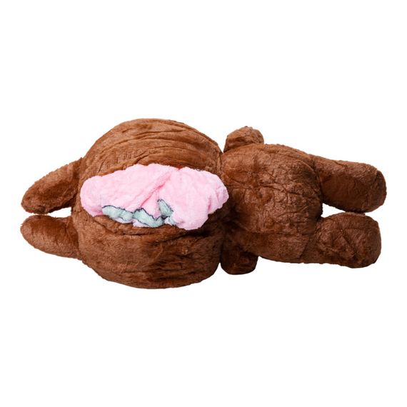 Дитяча м'яка іграшка Лабубу з пледом 54 см плюшева Коричнева ТМ COLORFUL HOME LAB3BR | Зображення 2