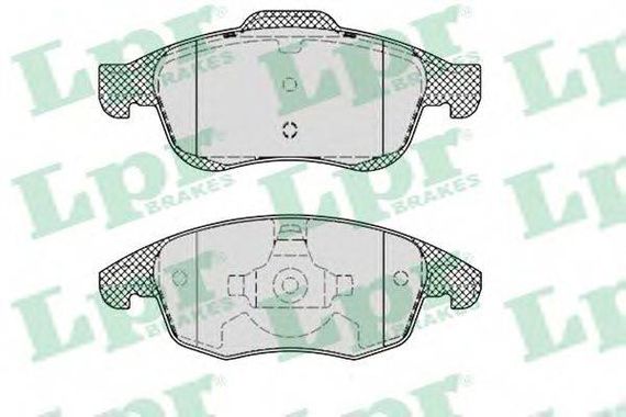 Колодка гальм. диск. CITROEN C4 передн. (вир-во LPR) LPR 05P1351 на CITROËN C4 II (B7)