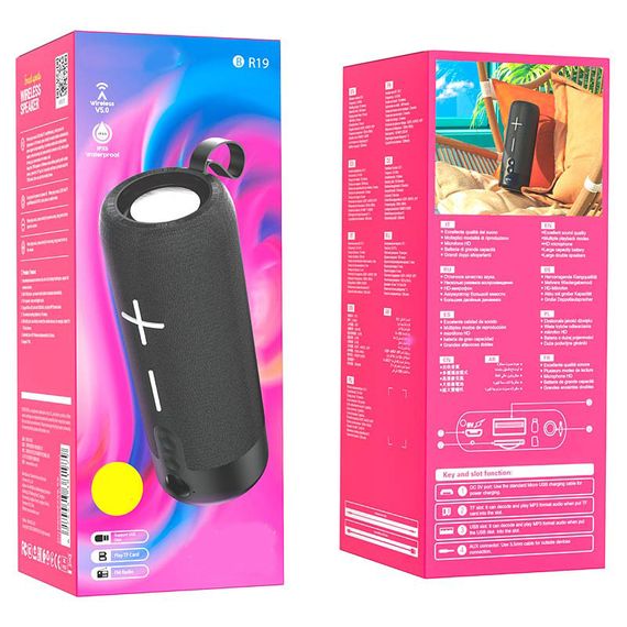 Портативна колонка XPRO BR19 5Вт USB, AUX, FM, Bluetooth чорна (ЦУ-00034638) | Зображення 3