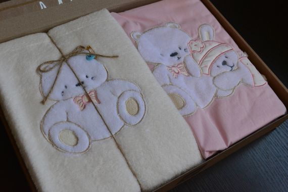 Дитяча постільна білизна з плюшевим пледом Elita Baby в ліжечко Fiyounklu Pembe | Зображення 2