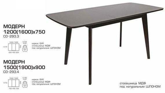 Стол раскладной СО-293.3 Модерн 120-160х75 см, серый | Зображення 3