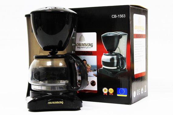 Кавоварка, Крапельна кавоварка для дому Crownberg 800 Вт