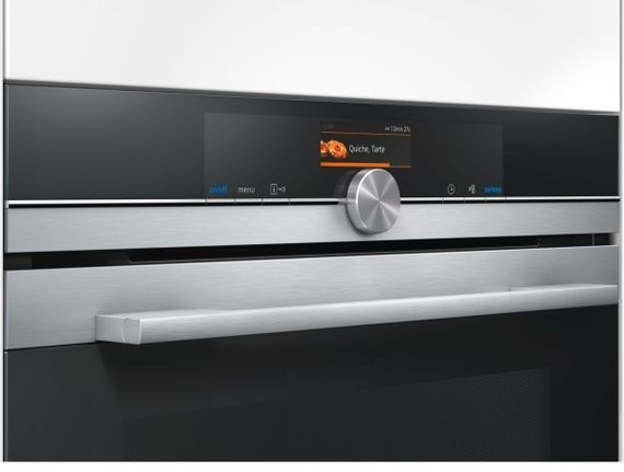 Встраиваемый электрический духовой шкаф Siemens HB676G0S1 - Ш-60 см./13 реж/71 л./диспл/нержавеющая сталь (HB676G0S1) | Зображення 4