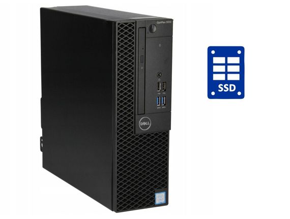 ПК Dell OptiPlex 3050 SFF / Intel Core i3-6100 (2 (4) ядра по 3.7 GHz) / 16 GB DDR4 / 256 GB SSD / Intel HD Graphics 530 / Win 10 б/в