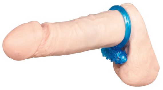 Эрекционное кольцо - Vibro Ring Silikon Blue sexstyle | Зображення 1
