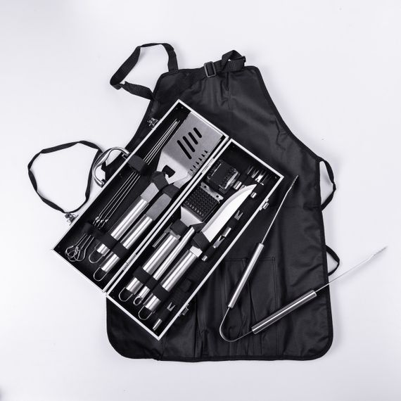 Набір аксесуарів для барбекю, мангала, гриля 19 предметів 42х14х7.5 см в кейсі | Зображення 9