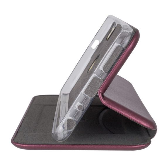 Шкіряний чохол-книжка Classy для Xiaomi Redmi Note 5 Pro / Note 5 (DC) Бордовий | Зображення 2